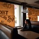 An empty diner in New Jersey.