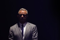 A photo of Robert F. Kennedy Jr. in shadows
