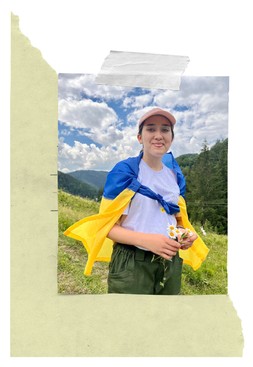 Picture of Daria, 16, on a hike through the Carpathian Mountains