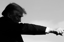 Donald Trump pointing his finger