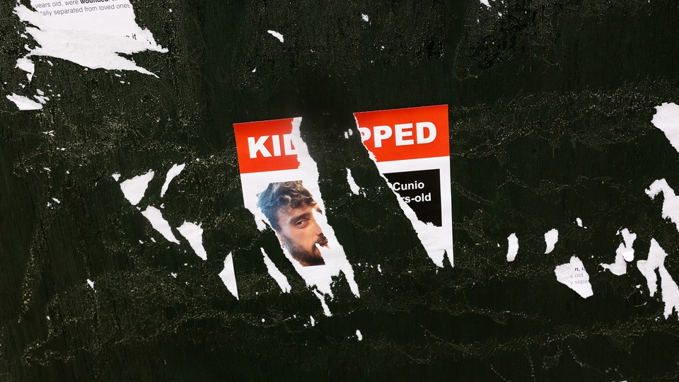 A torn poster at New York University