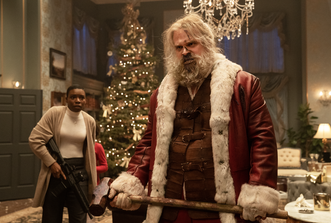 David Harbour as Santa Claus in 'Violent Night'