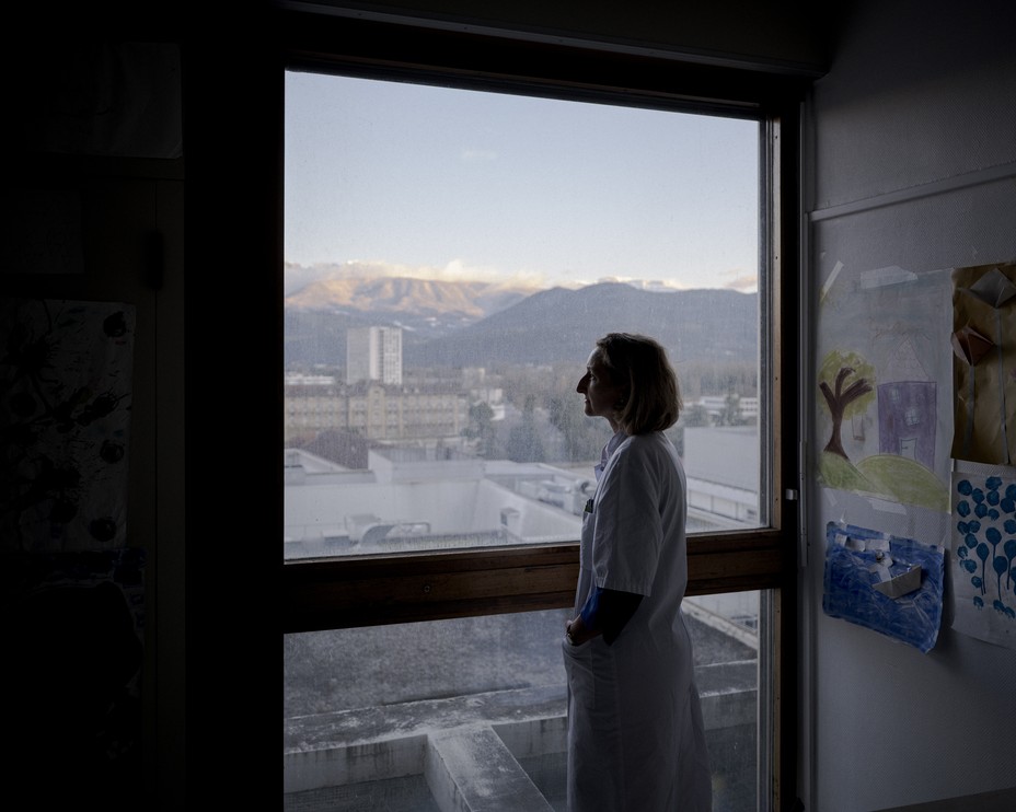 Picture of Dr. Lagrange in her office.