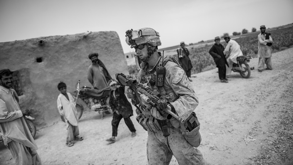 American soldier in Afghanistan