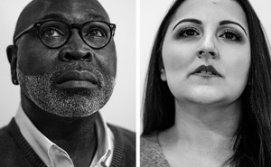 Photographs of 1. Willie Parker and 2. Candice Russell