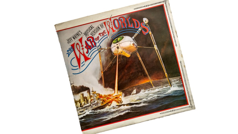 A vinyl cover of Jeff Wayne's Musical Version of The War of the Worlds