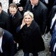 Marine Le Pen, the National Front presidential candidate, walks on the beach in Nice, France, on February 13, 2017.