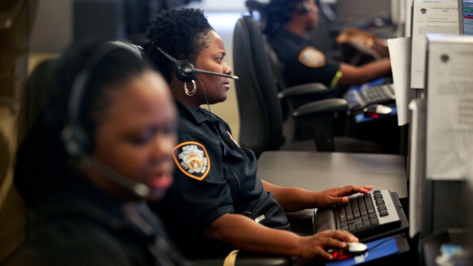 Police dispatchers responding to 911 calls
