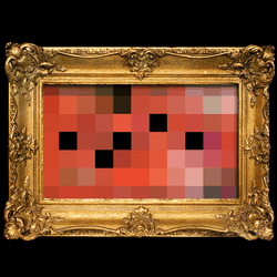 An illustration of a frame with pixels