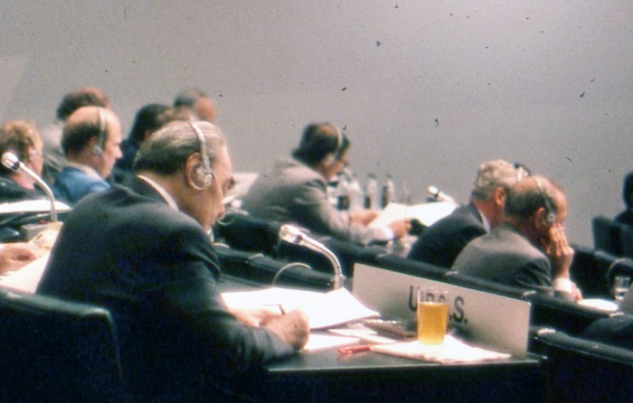 Brezhnev in 1975 at the Helinski summit