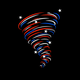 Flag-themed tornado