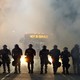 Riot police in Charlotte 