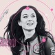 Three images of the pop star Katy Perry, with pink circles around her face