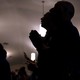 Members of a Baptist church pray.