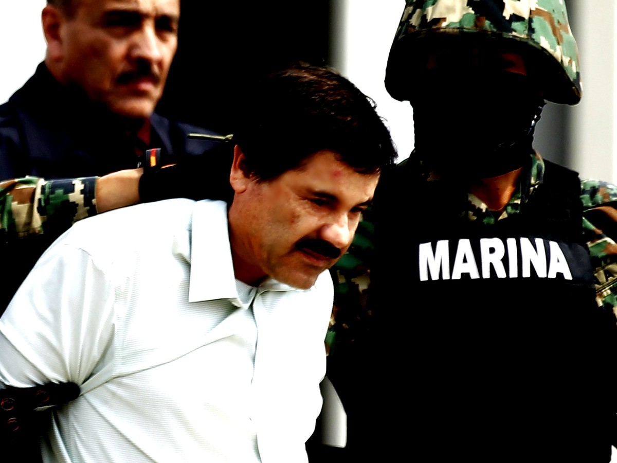 El Chapo Joaquin Guzman Drug Cartel Mexico Boss Escape Mens Black T-Shirt Tee 