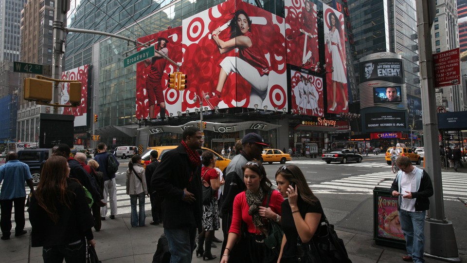 A Target ad in Times Square