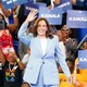 Kamala Harris greeting crowds at a rally