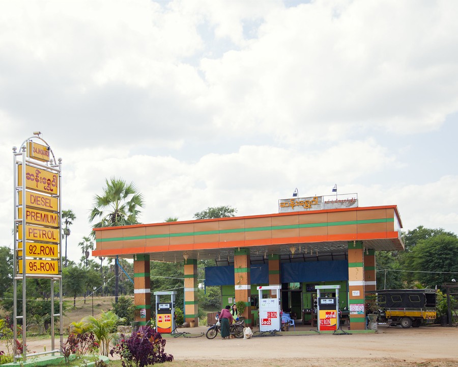 Craig Easton Photos of Colorful Gas Stations of Burma The Atlantic