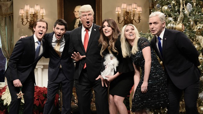The cast of SNL as the Trump Family.