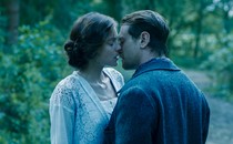 Emma Corrin and Jack O’Connell mid-embrace in "Lady Chatterley's Lover"