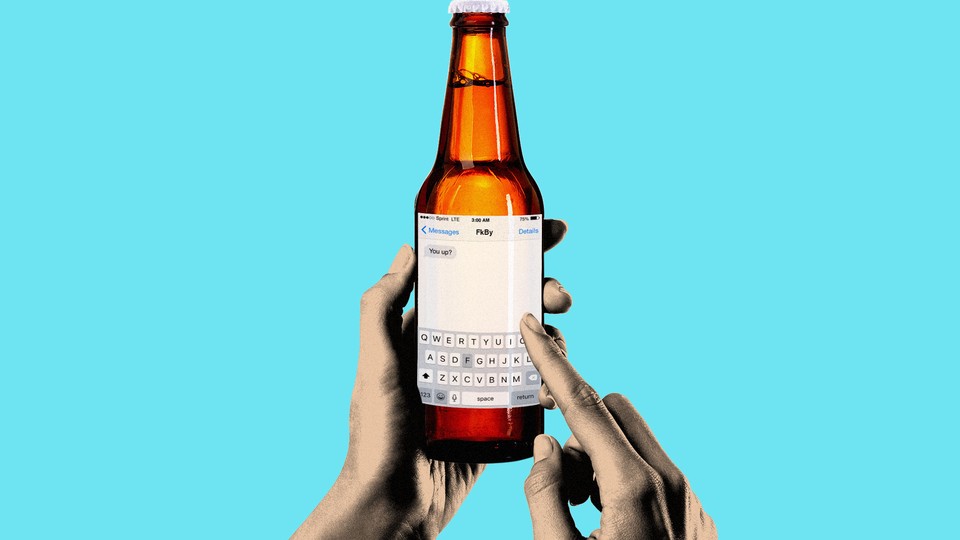 An iMessage screen replacing the label on a beer bottle