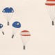 Illustration of parachutes with vaccine vials