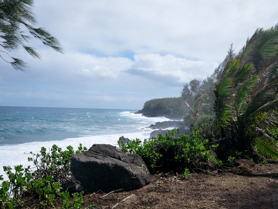 Landscape of Hawaiian shoreline