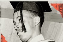 Illustration of a college student in cap and gown