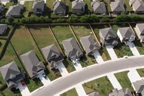 rows of houses in a neighborhood