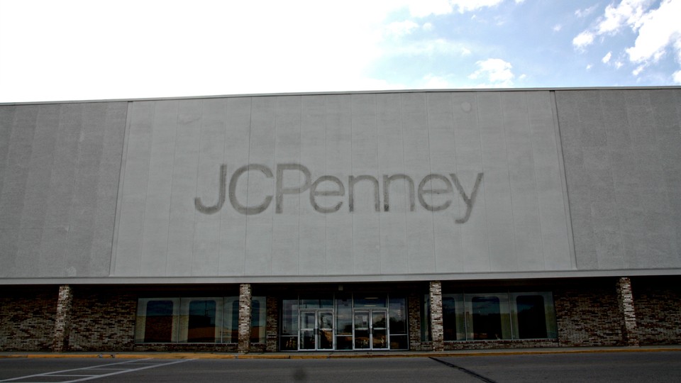 A shuttered JC Penney at the Upper Valley Mall in Springfield, Ohio