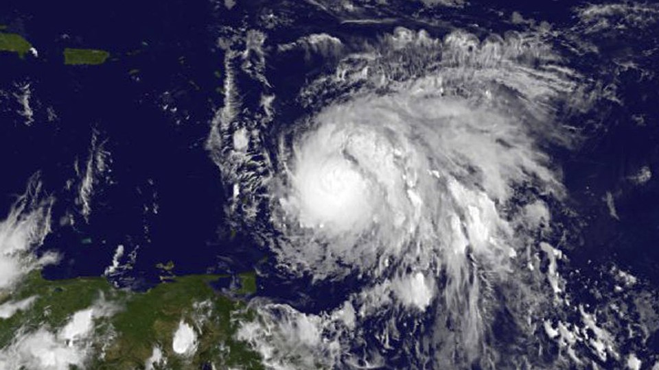 Satellite imagery of Hurricane Maria