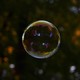 Photo of a soap bubble and reflections