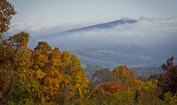 The Blue Ridge Mountains in Virginia, in fall