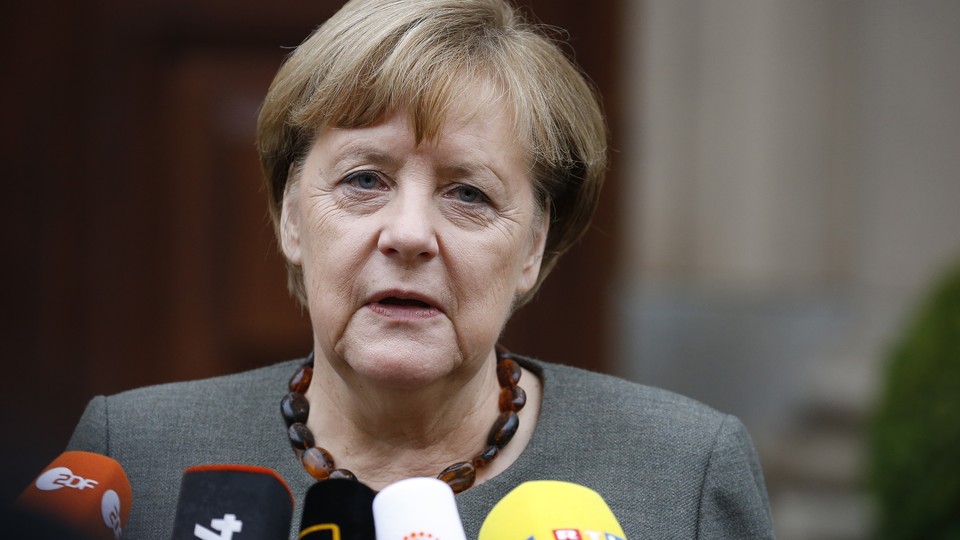 German Chancellor Angela Merkel pictured in Berlin, Germany on November 16, 2017.