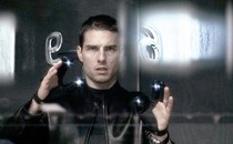 Tom Cruise (as Chief John Anderton), at a pre-crime screen featuring PreCog visions in "Minority Report"