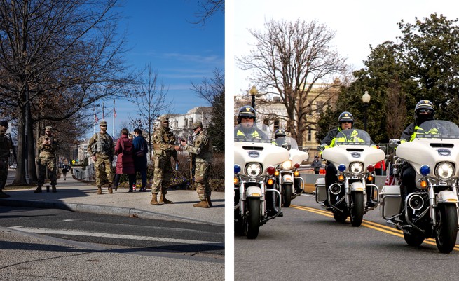 Military presence in Capitol Hill
