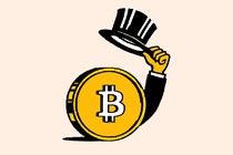 An illustration of bitcoin