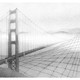 A pencil drawing of the Golden Gate Bridge