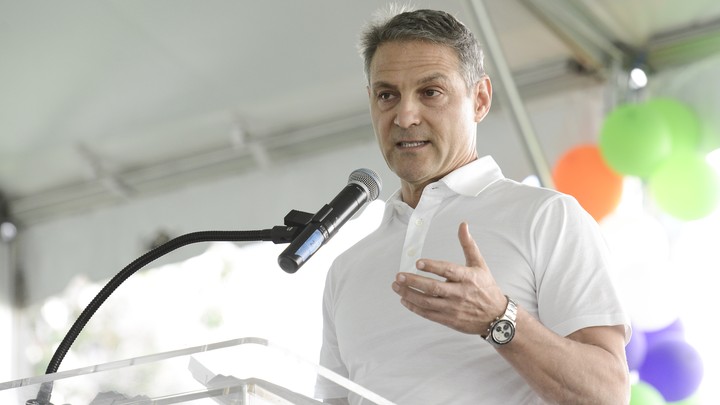 WME co-CEO Ari Emanuel speaks at the generationOn block party at Fox Studios in Los Angeles on Saturday, April 18, 2015.