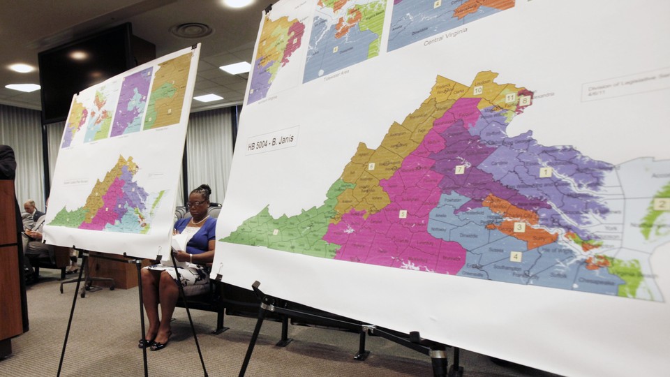 A Virginia congressional redistricting map