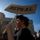 Pro-choice advocates protest in favor of more liberal Irish abortion laws in Dublin, Ireland on September 30, 2017. 