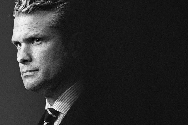 Pete Hegseth black and white