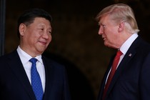 President Trump and Chinese President Xi Jinping at Mar-a-Lago in Palm Beach, Florida on April 6, 2017.