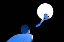 illustration of someone reaching out for help