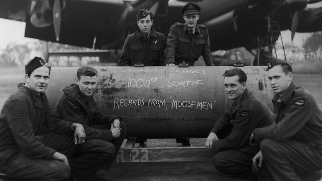 Members of the Royal Canadian Air Force during World War II