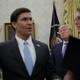 Mark Esper being sworn in as Secretary of Defense