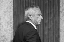 Black-and white-photo of Robert F. Kennedy Jr.