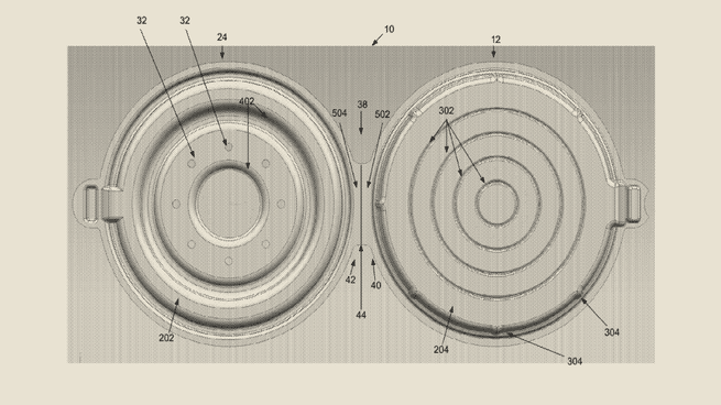 Apple's patent for a round pizza box