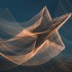 A shooting star leaving trace of light