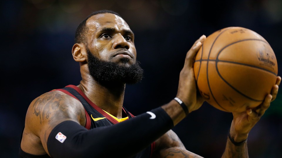 LeBron James beats Celtics, leads Cavs to 2018 NBA Finals.